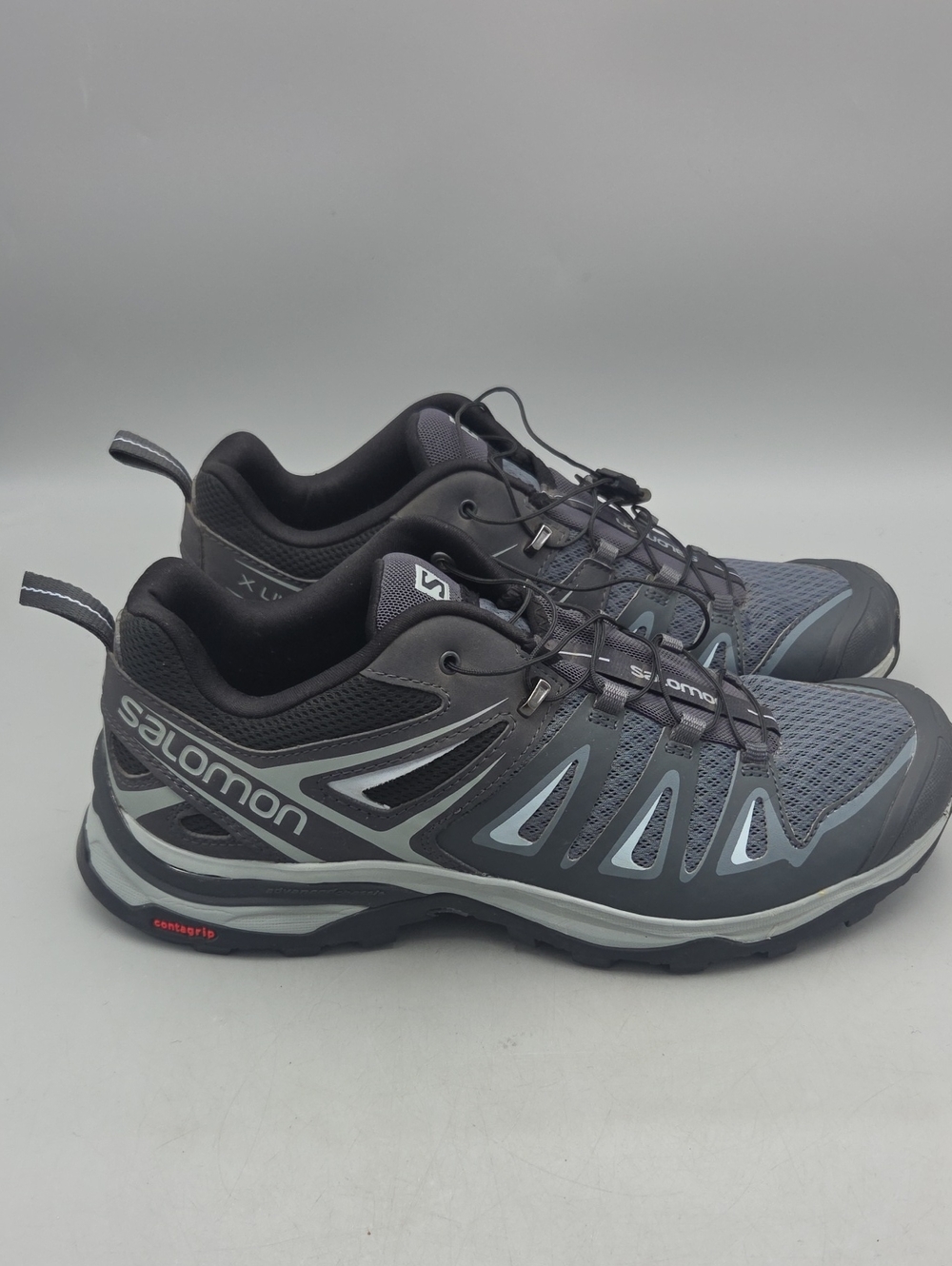 SALOMON X ULTRA 3 HIKING SHOES #406644 WOMEN SIZE 10 GRAY & BLACK Running